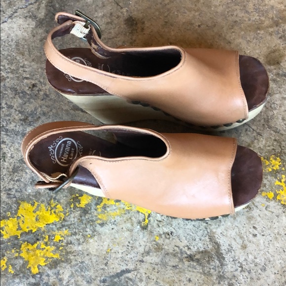 Jeffrey Campbell  Snick-STD, leather, wood sz6 - Picture 4 of 5